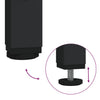 Desk Black 100x45x76 cm Engineered Wood and Powder-coated Steel