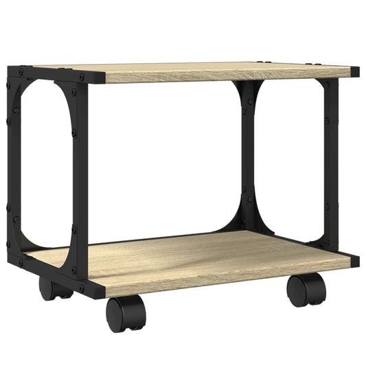 Printer Stand 2-Tier Sonoma Oak 41x28x33.5 cm Engineered Wood