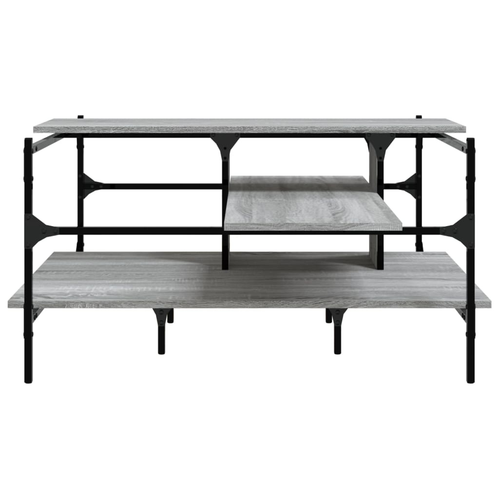 Coffee Table Grey Sonoma 100x100x48.5 cm Engineered Wood
