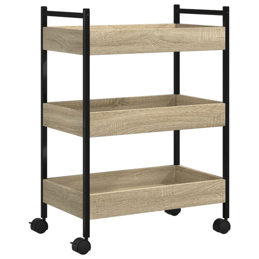Kitchen Trolley Sonoma Oak 50x30x70 cm Engineered Wood