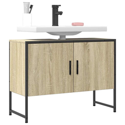 Bathroom Sink Cabinet Sonoma Oak 80x33x60 cm Engineered Wood