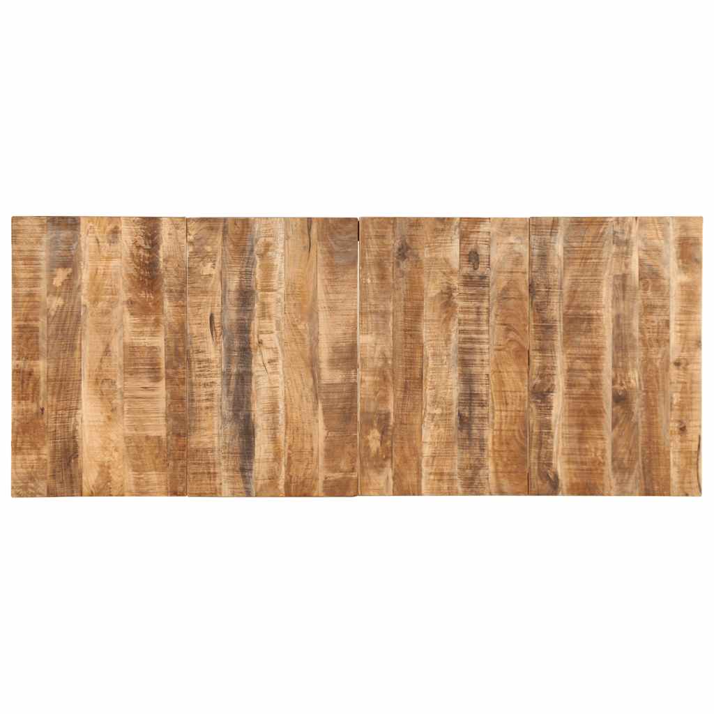 Dining Table 220x90x75 cm Solid Wood Rough Mango