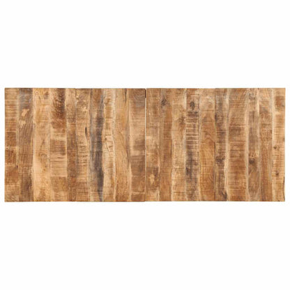 Dining Table 220x90x75 cm Solid Wood Rough Mango