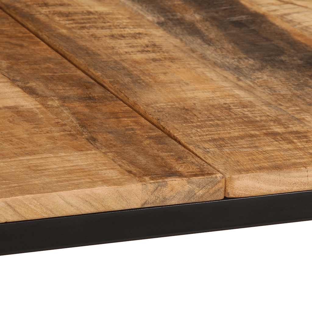 Dining Table 220x90x75 cm Solid Wood Rough Mango