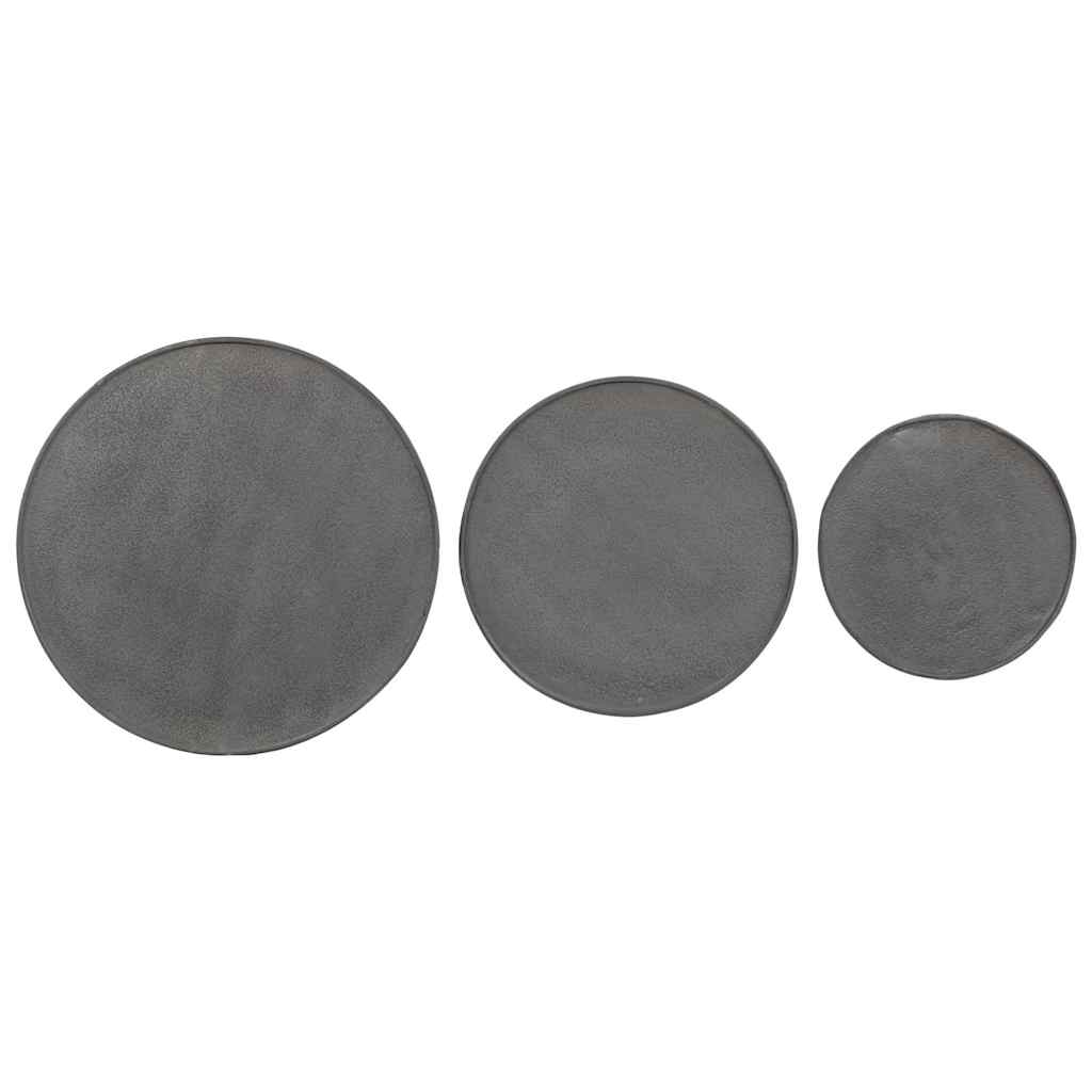 Coffee Table 3 pcs Black Engineered Wood
