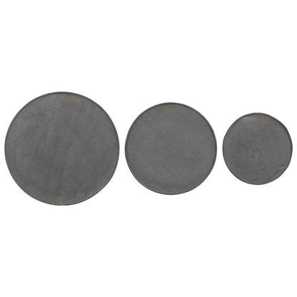Coffee Table 3 pcs Black Engineered Wood