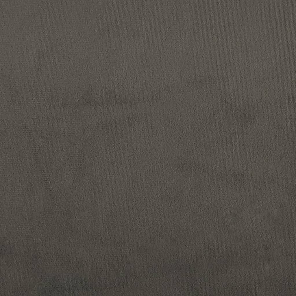 2-Seater Sofa Bed Dark Gray Velvet