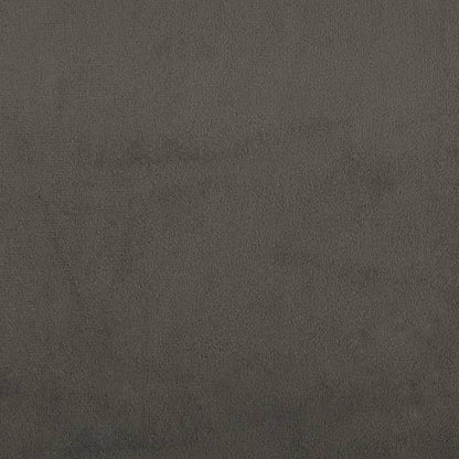 2-Seater Sofa Bed Dark Gray Velvet