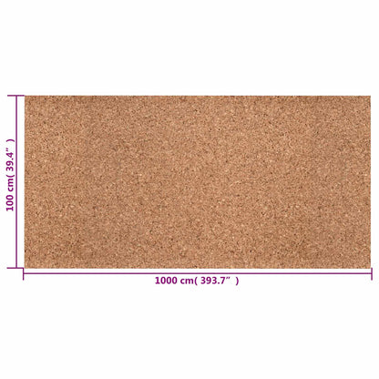 Cork Roll Brown 100 x 1000 x 0.8 cm Cork