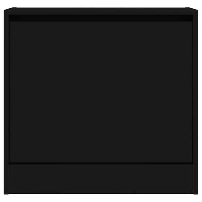 Shoe Cabinet | Black | Engineered Wood | Compact | Shoe Cabinet