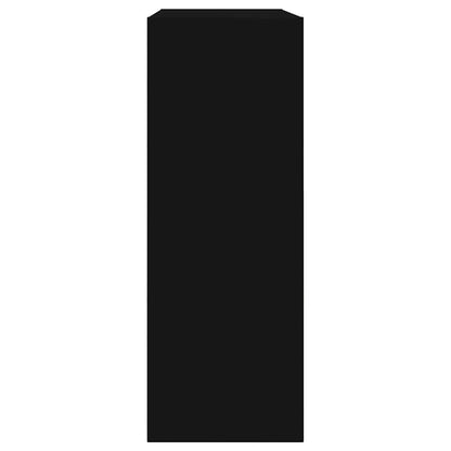 Shoe Cabinet | Black | Engineered Wood | Compact | Shoe Cabinet