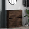 Shoe Cabinet Brown Oak 80x21x87.5 cm Engineered Wood