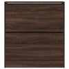 Shoe Cabinet Brown Oak 80x21x87.5 cm Engineered Wood