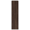 Shoe Cabinet Brown Oak 80x21x87.5 cm Engineered Wood