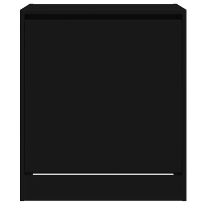 Shoe Cabinet | Black | Engineered wood | Compact | Shoe Cabinet