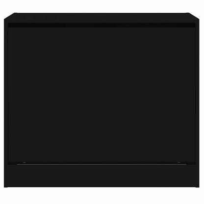 Shoe Cabinet | Black | Engineered wood | Compact | Shoe Cabinet