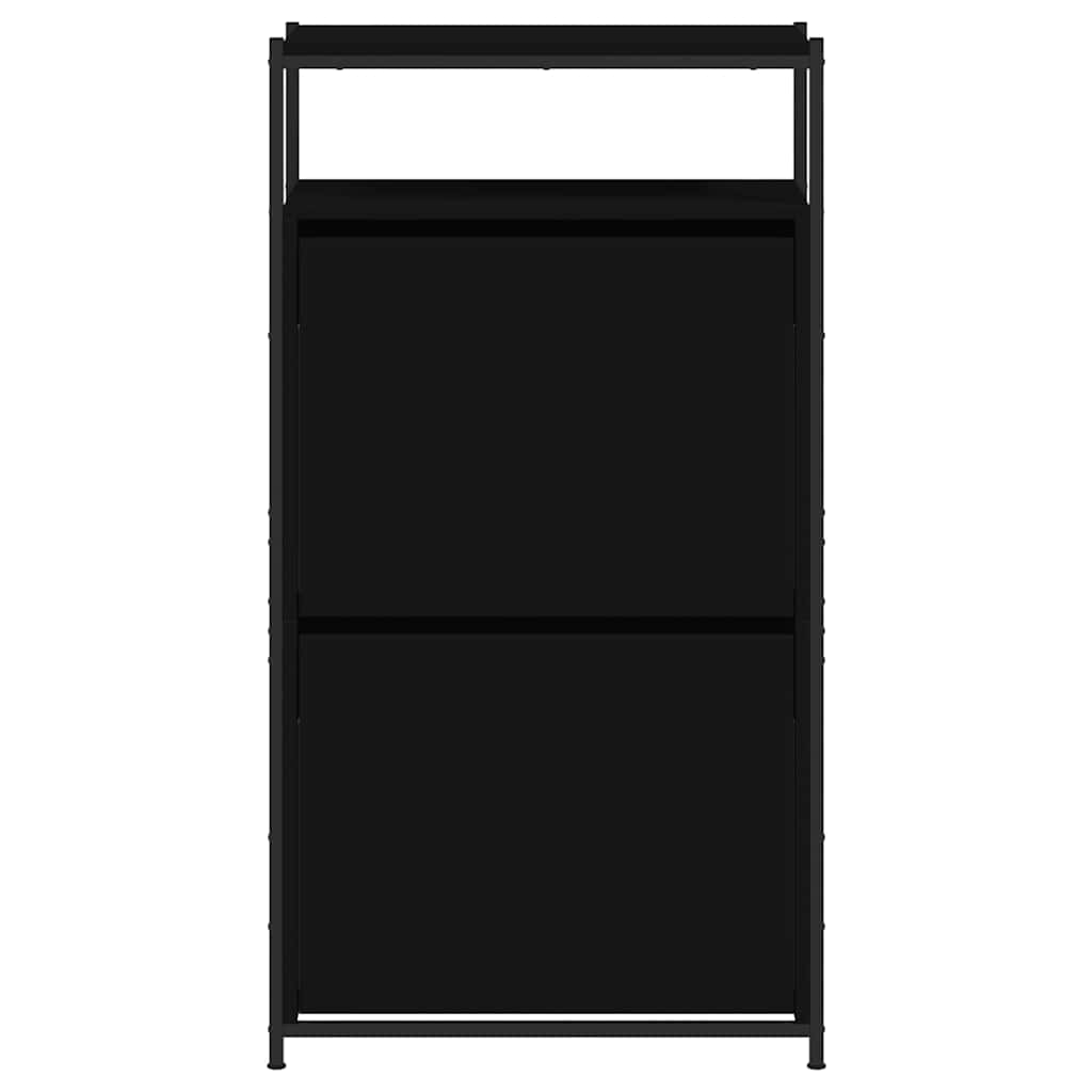 Shoe Cabinet Black 60x34x112 cm Engineered Wood