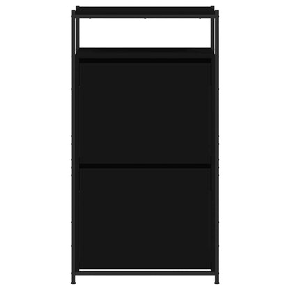 Shoe Cabinet Black 60x34x112 cm Engineered Wood