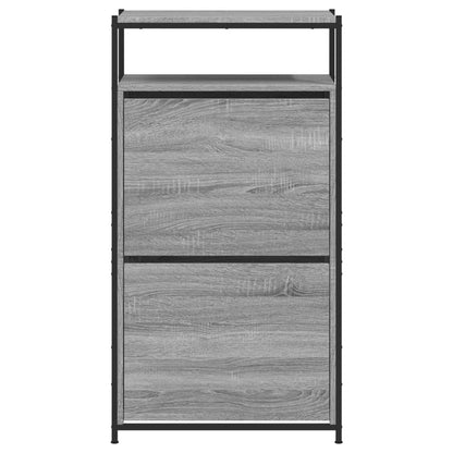 Shoe Cabinet Grey Sonoma 60x34x112 cm Engineered Wood