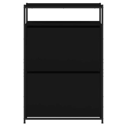 Shoe Cabinet Black 75x34x112 cm Engineered Wood