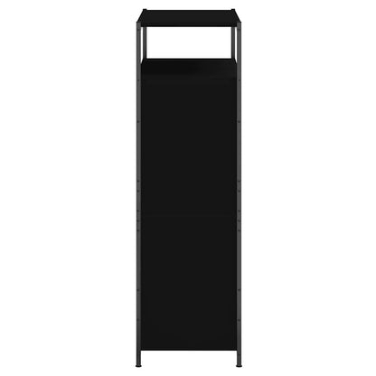 Shoe Cabinet Black 75x34x112 cm Engineered Wood