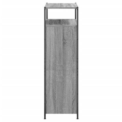Shoe Cabinet Grey Sonoma 75x34x112 cm Engineered Wood