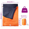 Double Sleeping Bag with Pillows for Adults Camping 3-4 Seasons