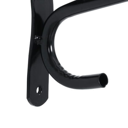 Saddle Rack Wall Mounted Black Iron