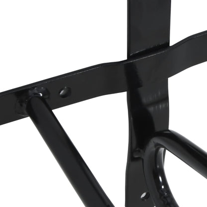 Saddle Rack Wall Mounted Black Iron