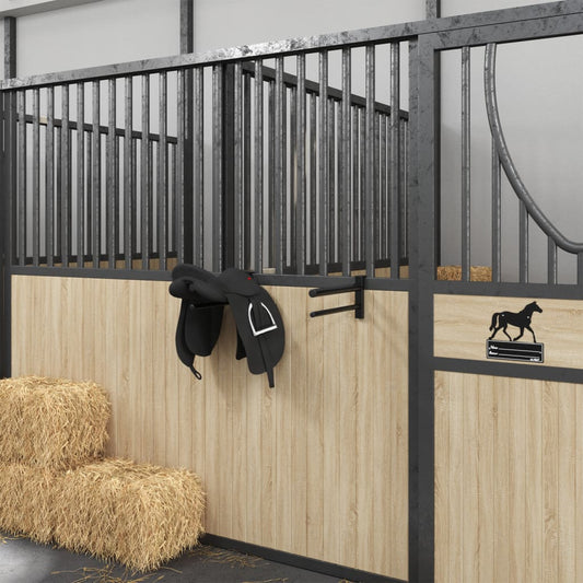 Saddle Rack Twin Arm Portable Black Iron