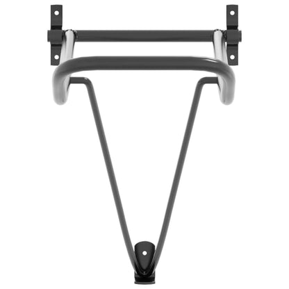 Foldable Saddle Rack Wall Mounted Black Iron