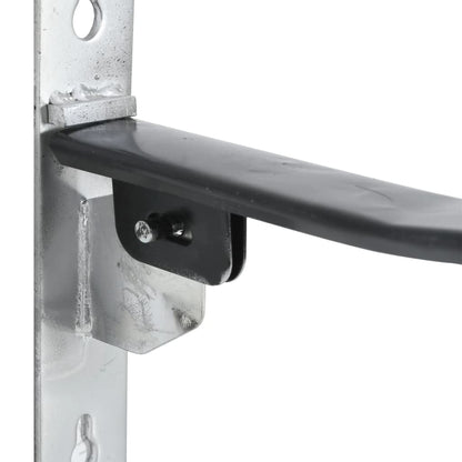 Saddle Rack with Bridle Hook Single Arm Foldble Black Iron
