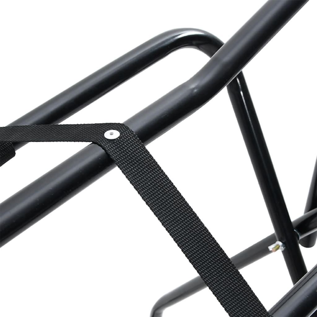 Saddle Rack Foldable Freestanding Black Iron