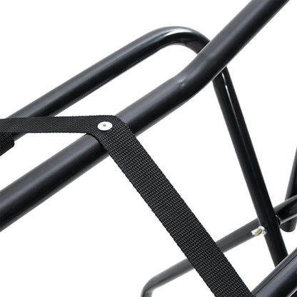 Saddle Rack Foldable Freestanding Black Iron
