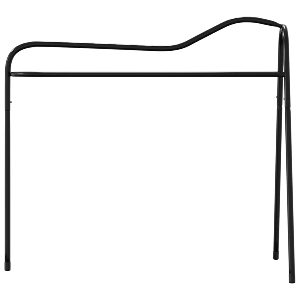 Saddle Rack 3 Legged Freestanding Black Iron
