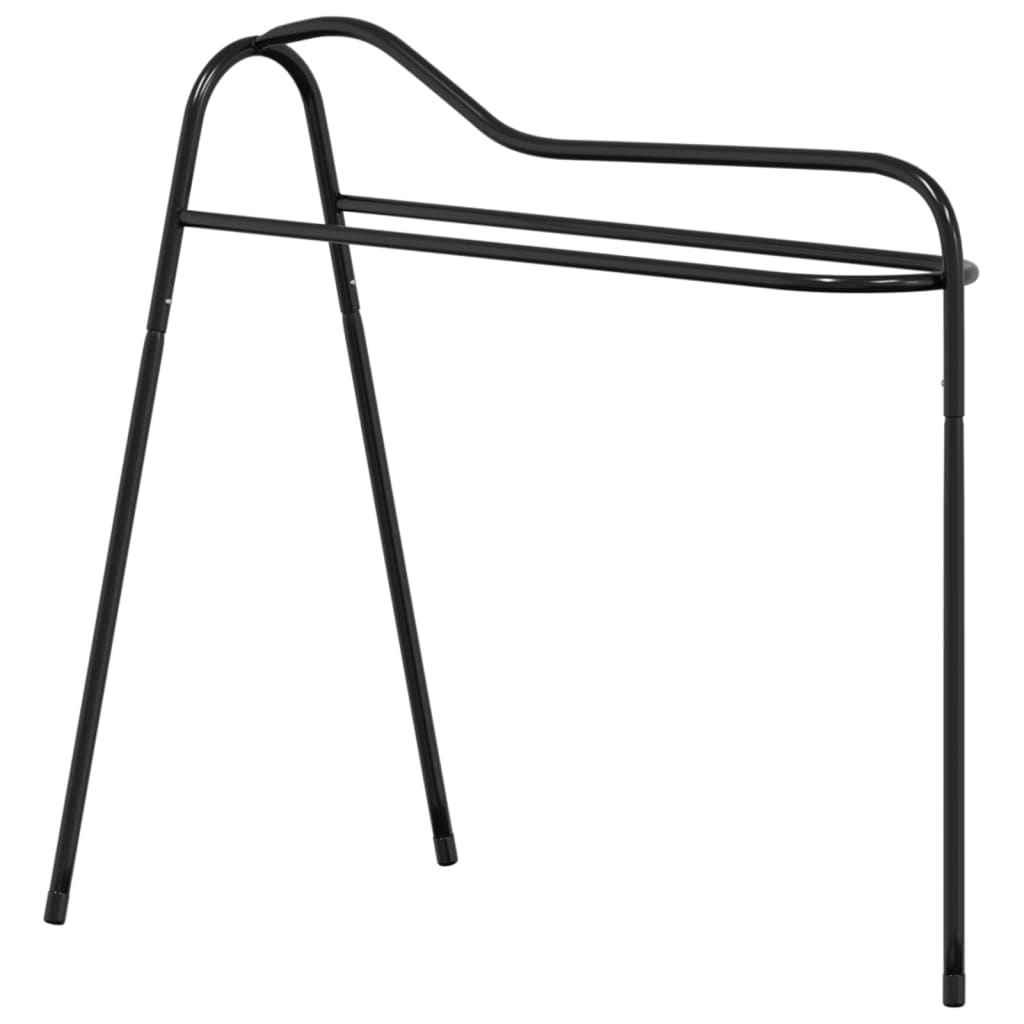 Saddle Rack 3 Legged Freestanding Black Iron