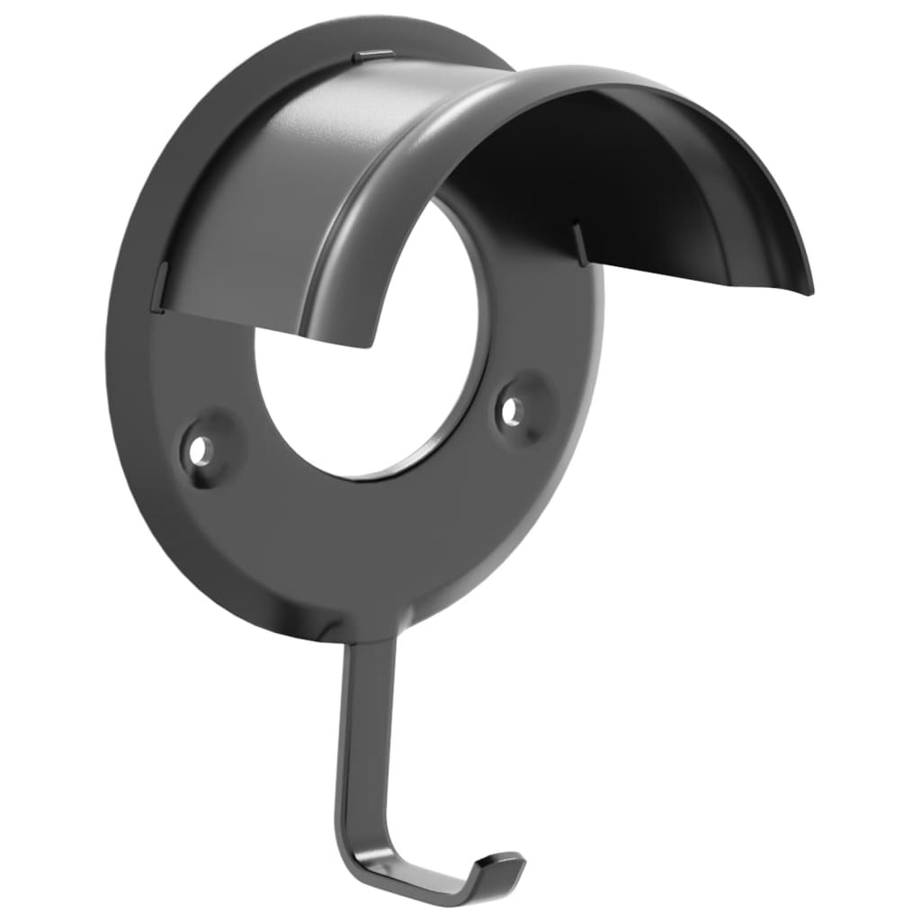 Bridle Racks 3 pcs Wall Mounted Black Iron