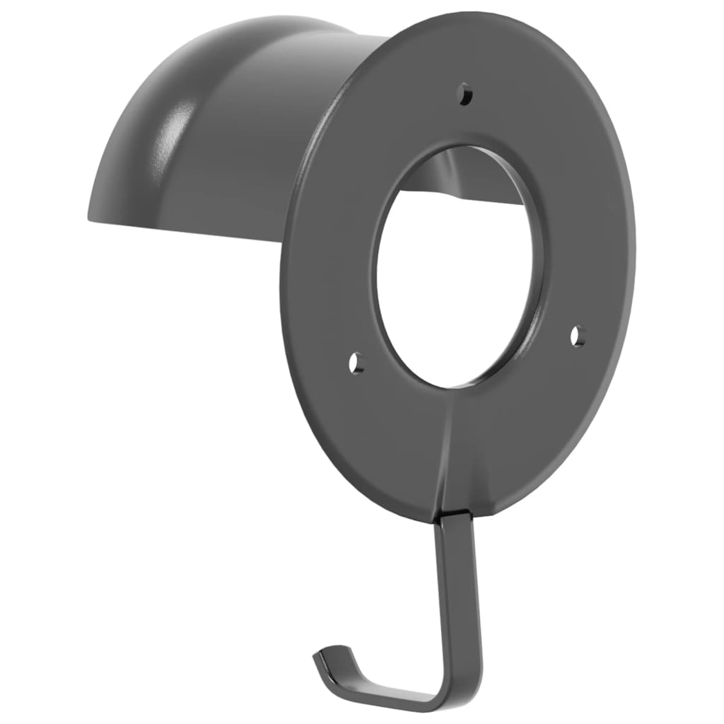 Bridle Racks 3 pcs Wall Mounted Black Iron