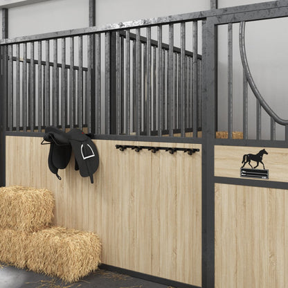 Bridle Hanger for 5 Bridles with 5 Hooks Black Iron