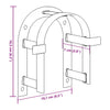 Bridle Rack Wall Mounted Black Iron