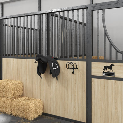 Bridle Rack Wall Mounted Black Iron