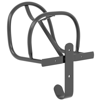 Bridle Rack Wall Mounted Black Iron