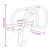Bridle Rack Wall Mounted Black Iron