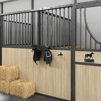 Bridle Rack Wall Mounted Black Iron