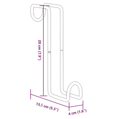Bridle Hangers 3 pcs Black Steel