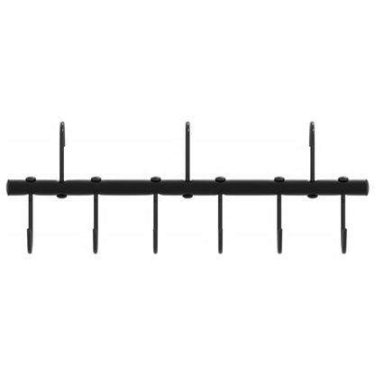 Bridle Hanger with 9 Swivel Hooks Black Steel