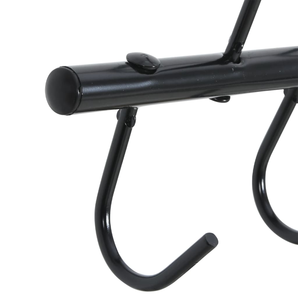Bridle Hanger with 9 Swivel Hooks Black Steel