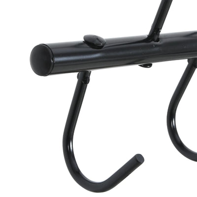Bridle Hanger with 9 Swivel Hooks Black Steel