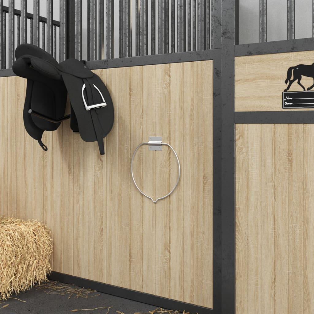 Bucket Holder Wall Mounted Silver Steel