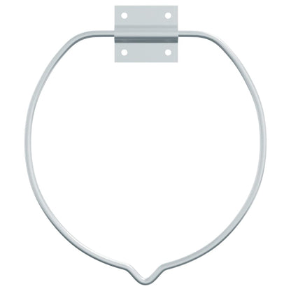 Bucket Holder Wall Mounted Silver Steel